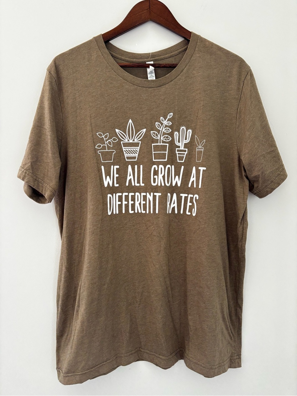 CANVAS Graphic Tee XL Plant Mom Boho Minimalist
